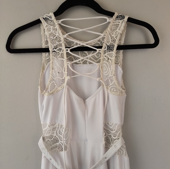 Weissman White Dance Costume Dress Child XL - Picture 3 of 5